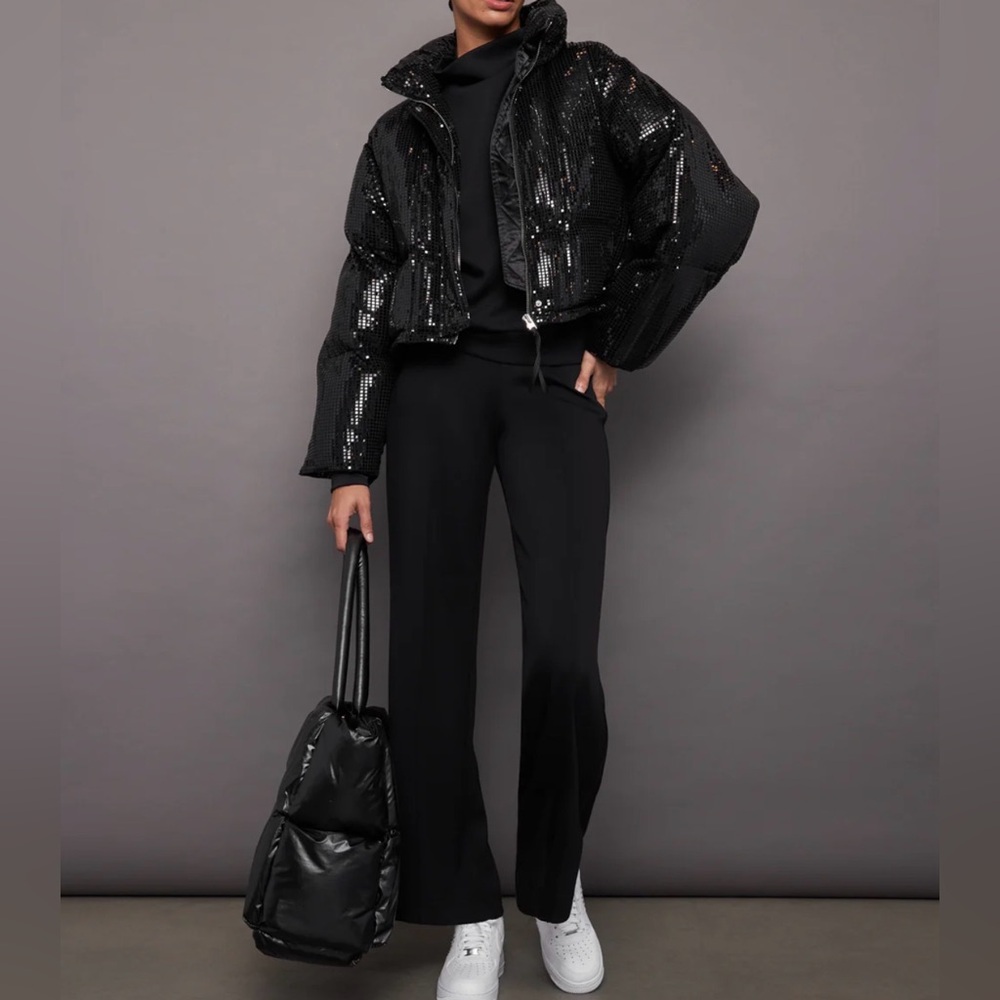 Carbon38 Black Wide Leg Pants